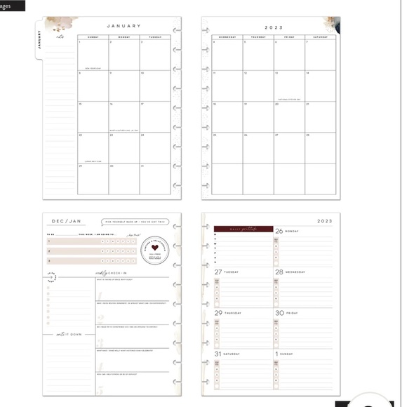 2023 Check-In Progress Happy Planner - Classic Recovery Layout - 12 Months - Picture 9 of 9
